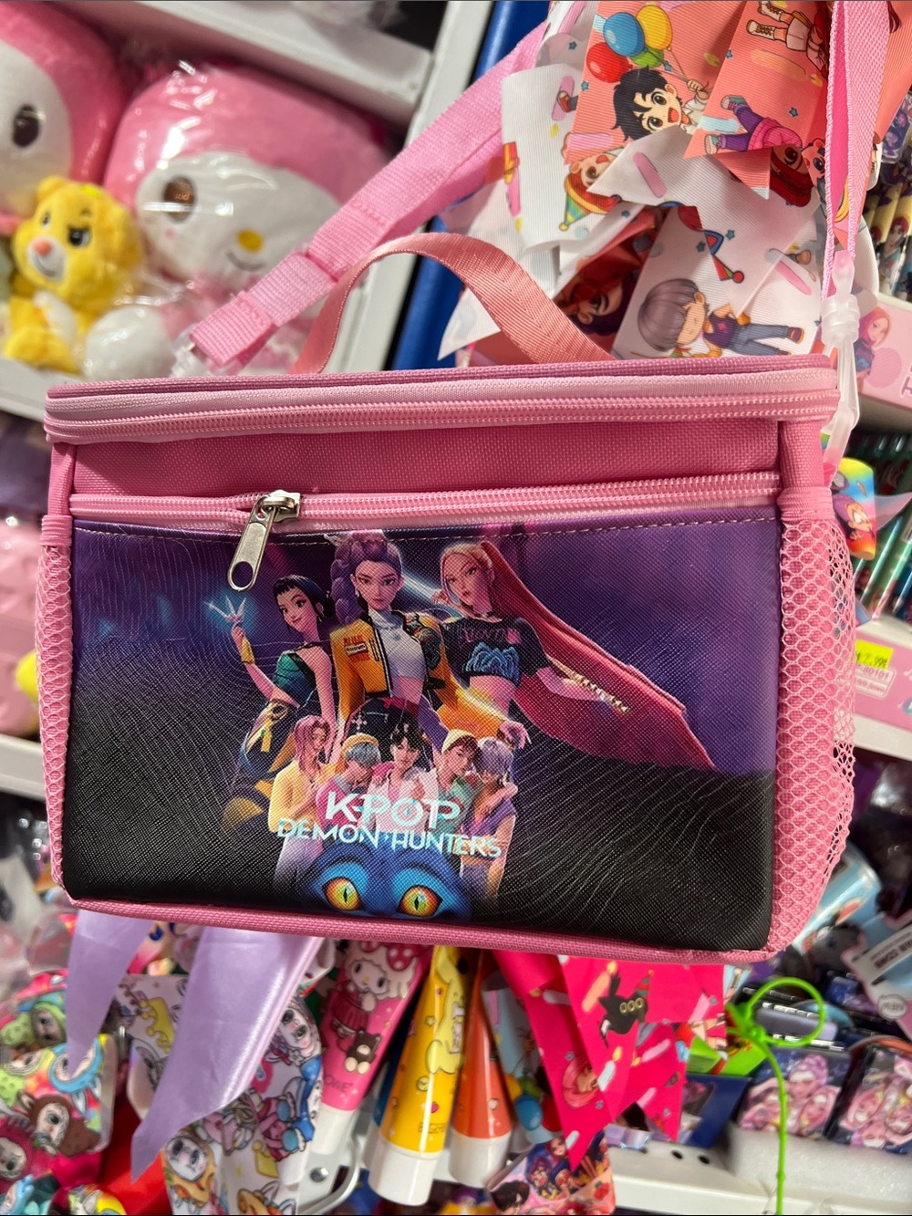 K-Pop Demon Hunters Pink Kids Crossbody Bags lunch Pack